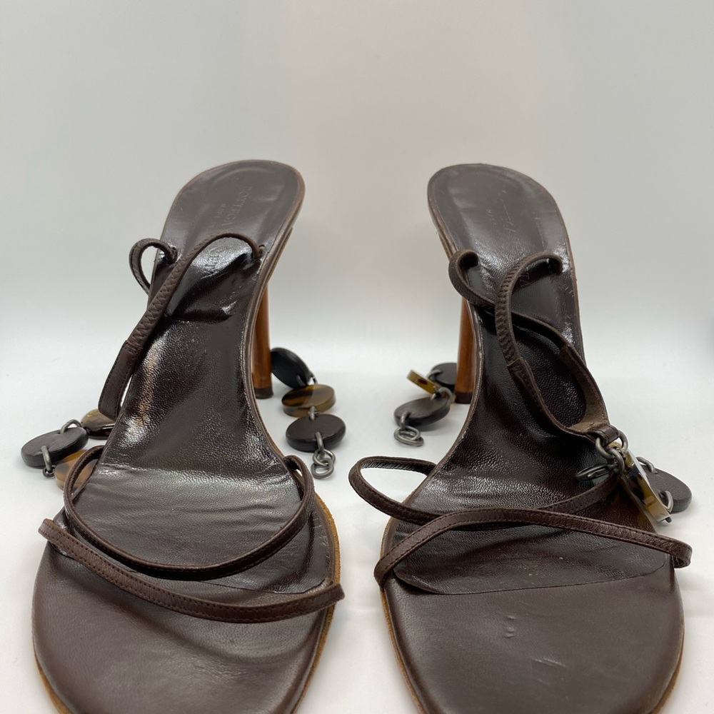 Bottega Veneta Brown Strappy Women's Heels